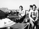 Very 1st test ride on a sidecar with Tommy Bennett at Jurby, Isle of Man. 1986