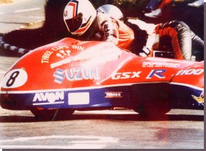 With Steve Featherstone, IoM S100 in 1990